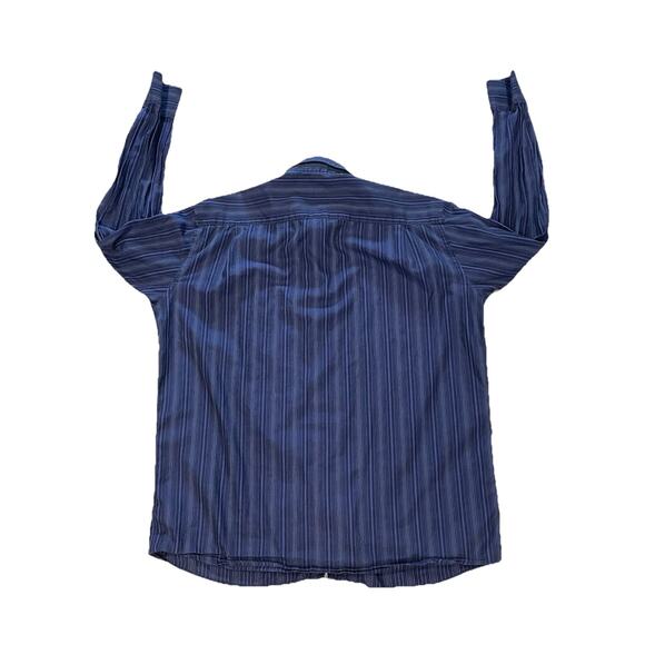 Dolce & Gabbana Button Up Dress Shirt Men’s 17/43 Purple Striped Made Italy - Picture 4 of 9